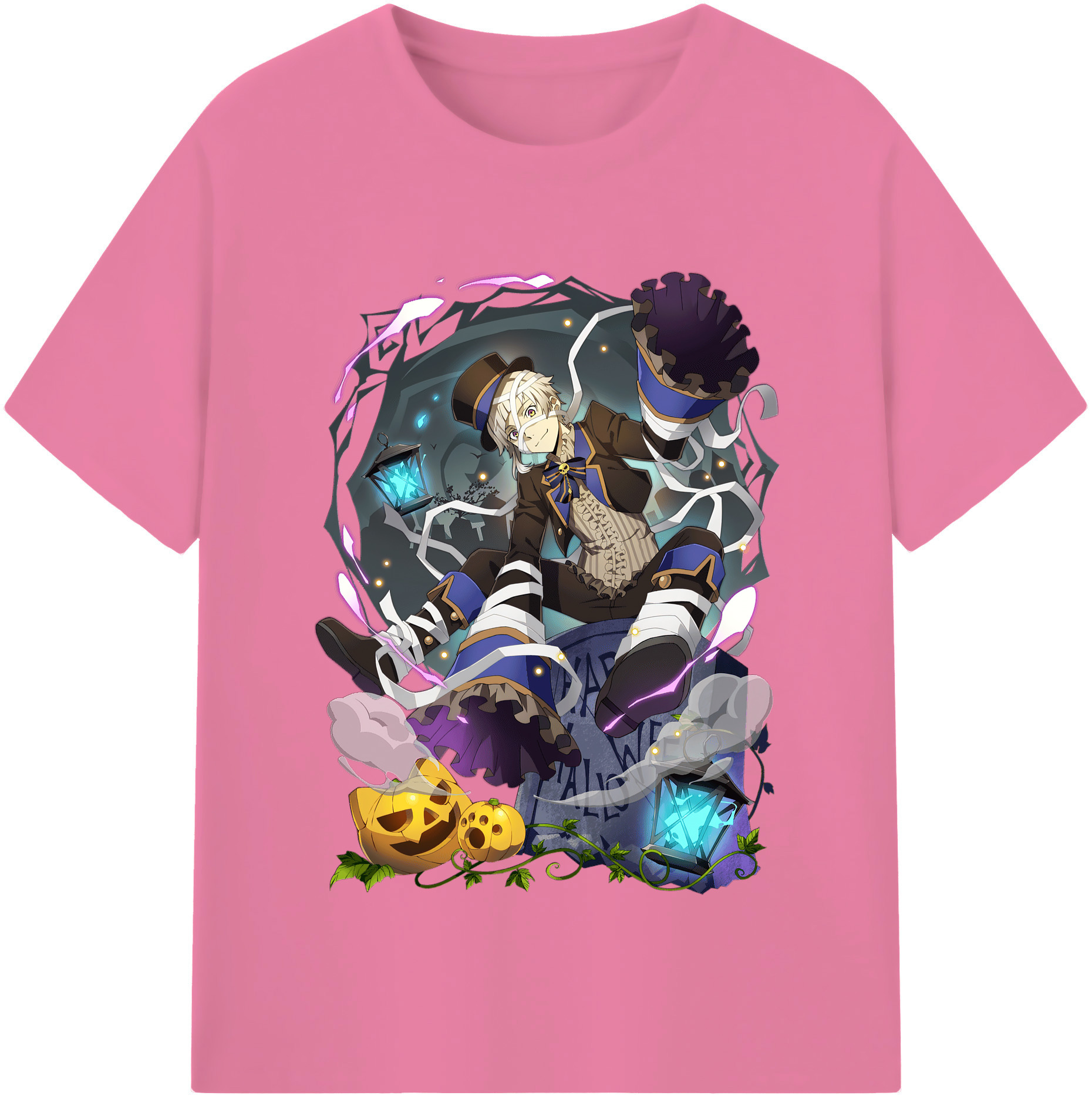 （画像用） 文豪ストレイドッグス Bungo Stray Dogs 綿100％半袖Tシャツ（フロントプリント）